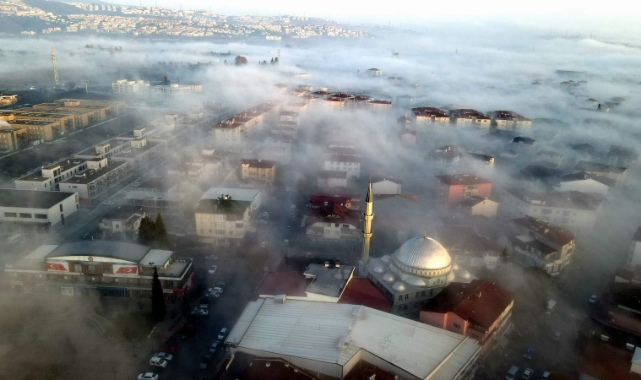Sis, Arifiye'de kartpostallık görüntüler oluşturdu...