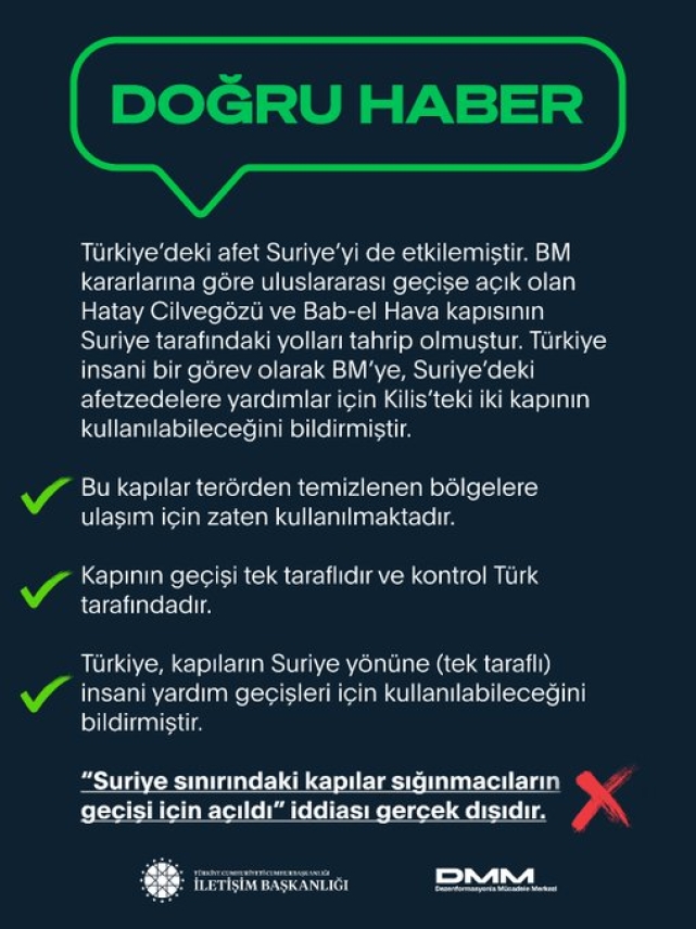 Yalan haberler tek tek açıklandı.