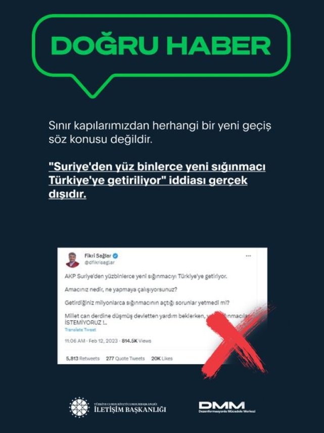 Yalan haberler tek tek açıklandı.