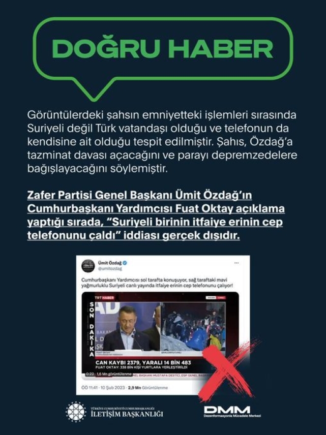 Yalan haberler tek tek açıklandı.