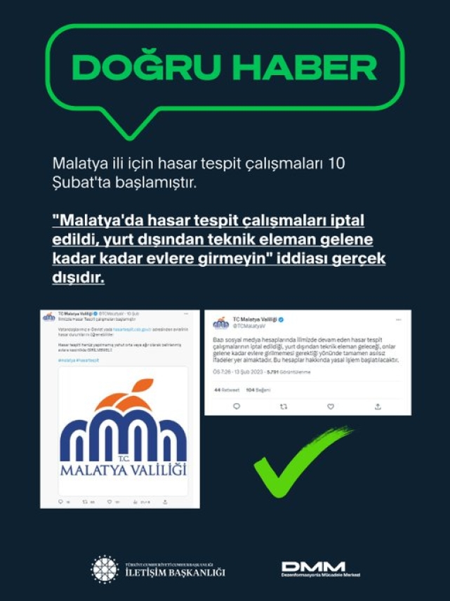 Yalan haberler tek tek açıklandı.