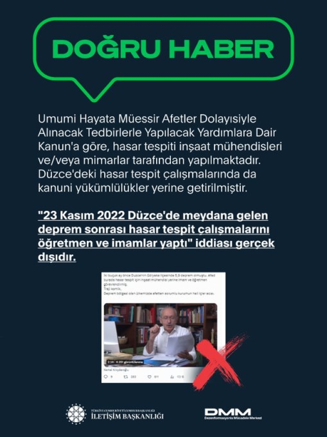 Yalan haberler tek tek açıklandı.