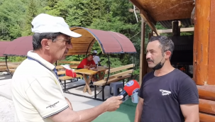 Giresun'un Dereli ilçesi Mavi Göl civarında bulunan Şelale aile Çay Bahçesi ile lezzet testi