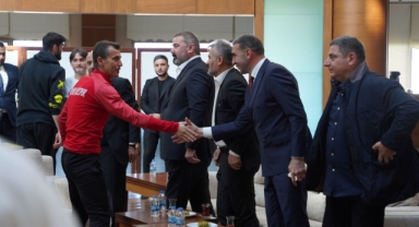 Çaykur Rizespor camiası bayramlaştı.