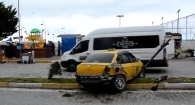 aracın freni boşaldı, kazada 2 kişi yaralandı